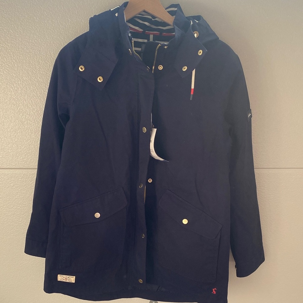 Joules Navy Hooded Jacket